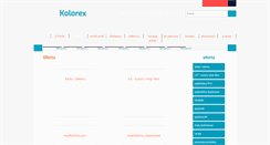 Desktop Screenshot of kolorex.pl